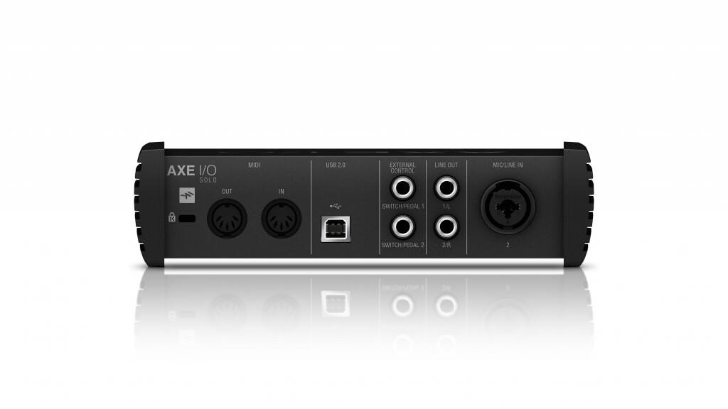 AXE I/O SOLO MIDI USB 2.0 EXTERNAL CONTROL LINE OUT MIC/LINE IN OUT IN SWITCH/PEDAL 1 1/L K SWITCH/PEDAL 2 2R 2 LOW 5 30 5