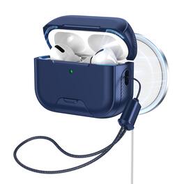 UUCOVER - Case for Apple Airpods Pro 3rd Gen (2025) with Lanyard,Shockproof TPU+PC Case Compatible with MagSafe Phone Stand Cover - Blue