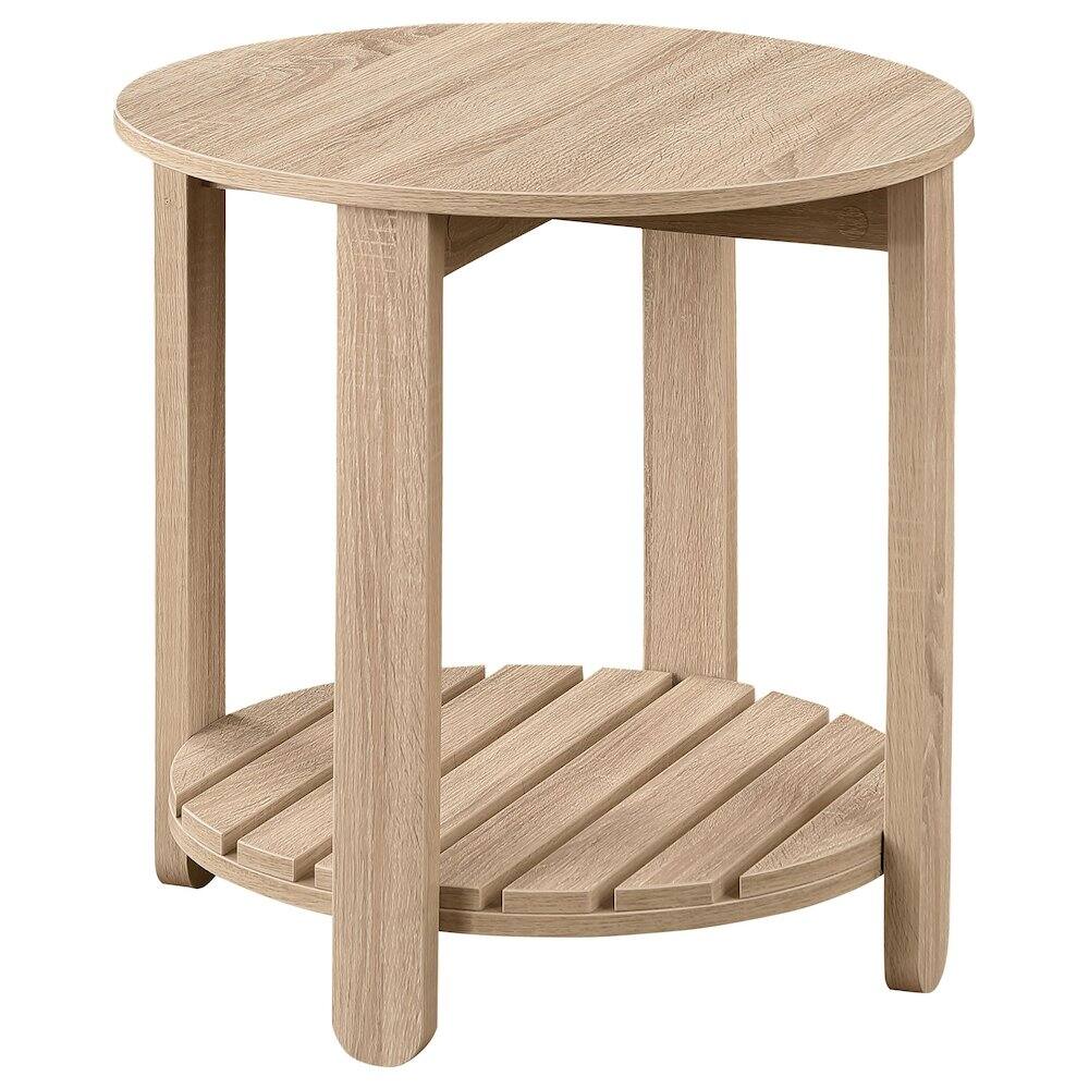 Alt View 2. Coaster Co. of America - Fowler 2-piece Round Coffee and End Table Set Natural - Natural.