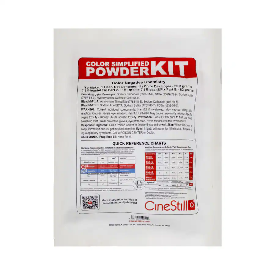 Coloured Inhalers CineStill Film Cs41 Powder Developing Kit for C 41 Color Film 5 Pack ...