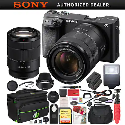 SONY AUTHORIZED DEALER.
SONY α
E 3.5-5.6/18-135 OSS
Optical SteadyShot
SONY - SPsm
SONY Extreme
SanDisk 64 GB
PaintShop Pro X9