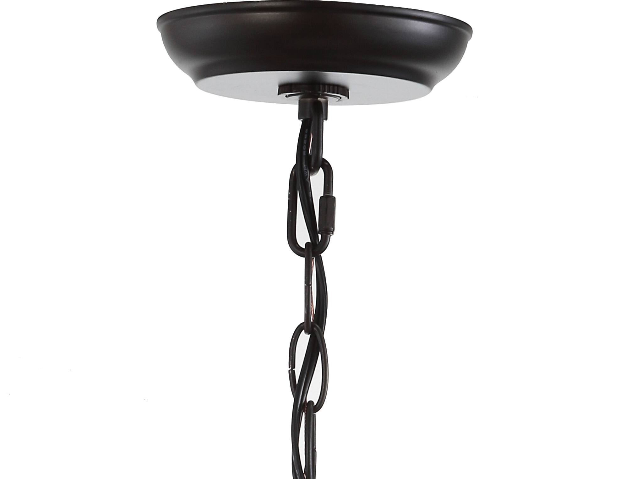 Alt View 4. Jonathan Y - Stella 12" Moravian Star Metal/Clear Glass LED Pendant, Oil Rubbed Bronze/Clear - Oil Rubbed Bronze.