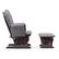 Alt View 11. Storkcraft - Hoop Glider and Ottoman - Espresso/Gray Swirl.