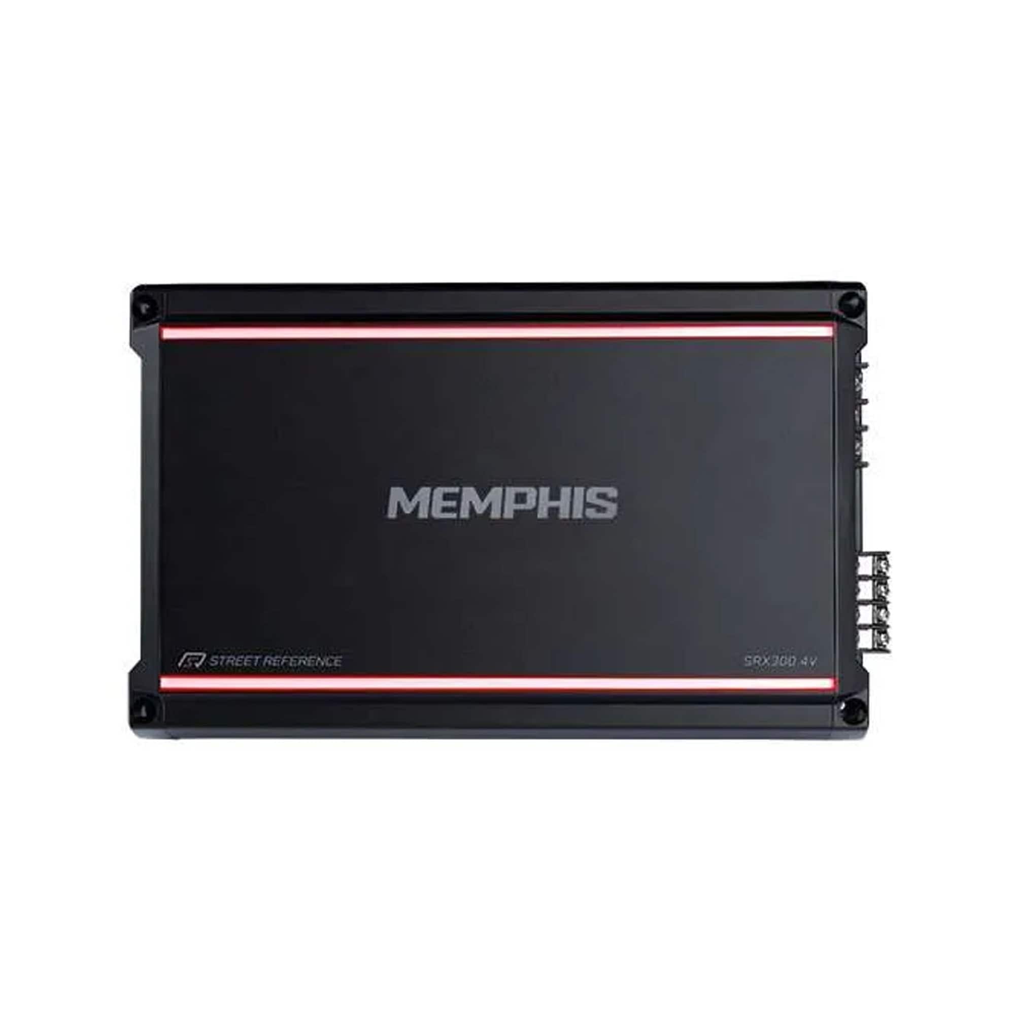 Memphis Car Audio - Memphis Audio SRX300.4V 75x4 at 2 Ohm SR Amplifier - Black/Gray