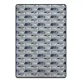 Pegasus - Seattle Seahawks 66" x 95" Oversized Logo Roll Ultra Cozy Blanket - Multicolor