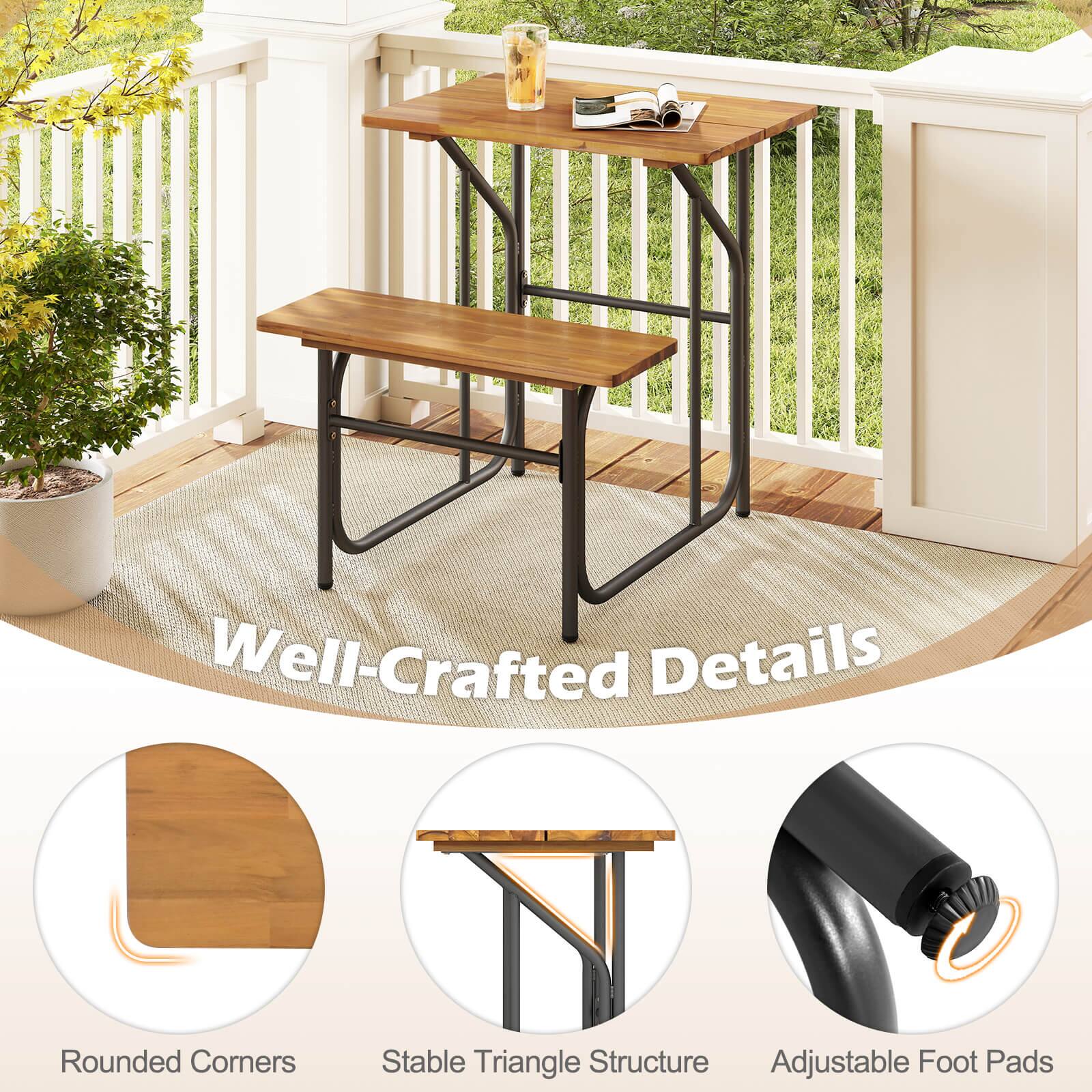 A Well-Crafted Details  
Rounded Corners  
Stable Triangle Structure  
Adjustable Foot Pads