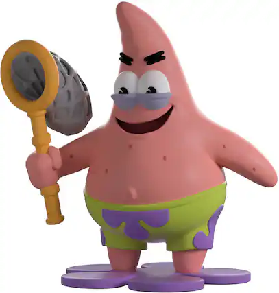Front. Youtooz - Youtooz - SpongeBob SquarePants - #4 Savage Patrick Vinyl Figure - COLLECTIBLES - Multicolor.