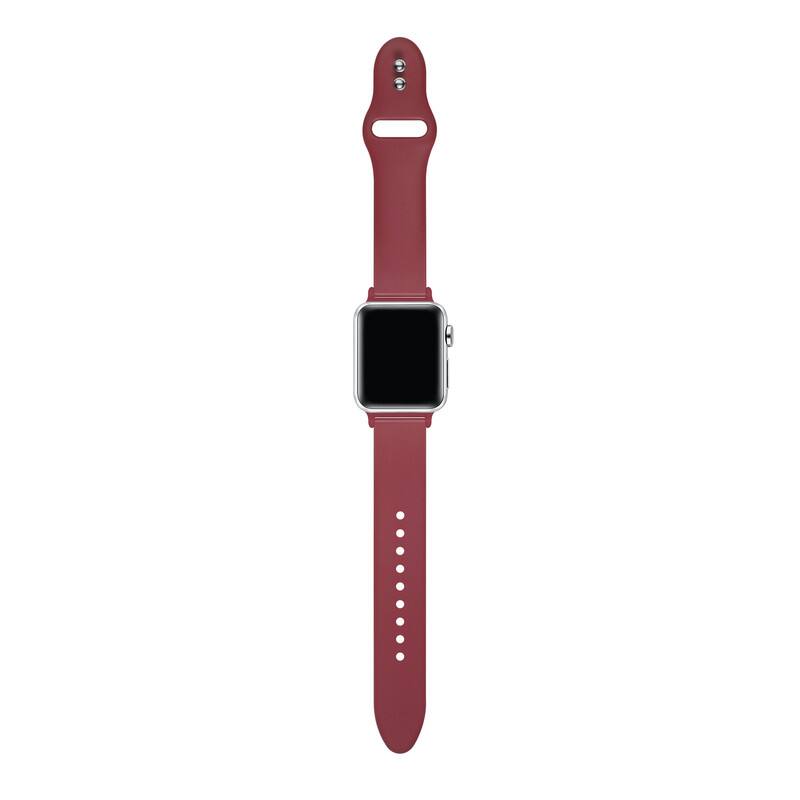 Left. Posh Tech - Silicone Band for Apple Watch - Cranberry Juice.