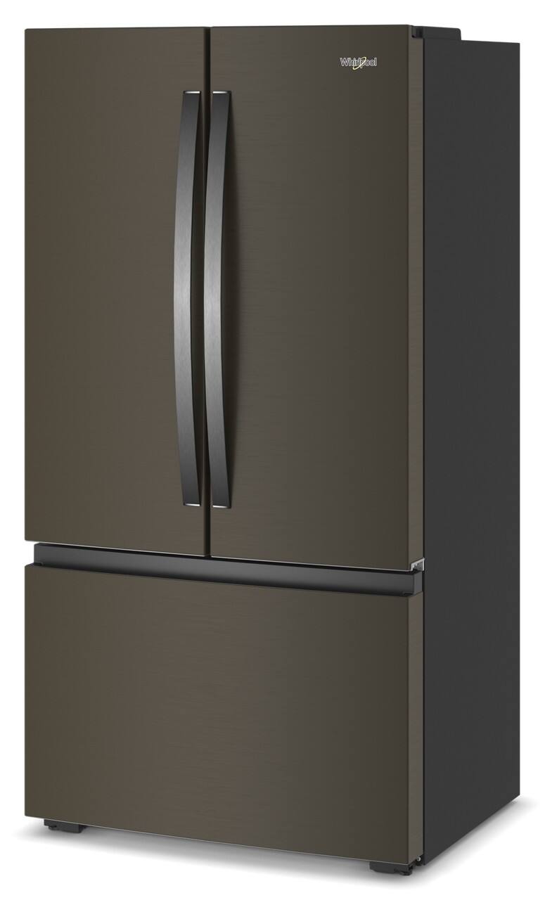 Alt View 8. Whirlpool - 36 in. Wide 24 cu. ft. 3-Door French Door Counter Depth Refrigerator - Black Stainless Finish.