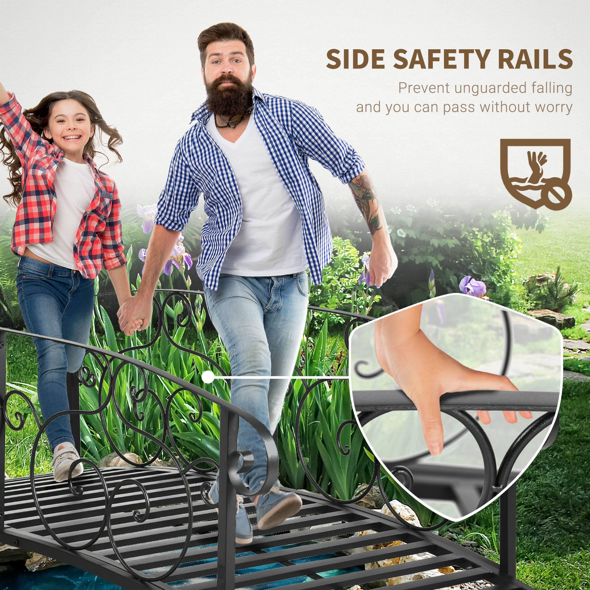 SIDE SAFETY RAILS  
Prevent unguarded falling and you can pass without worry