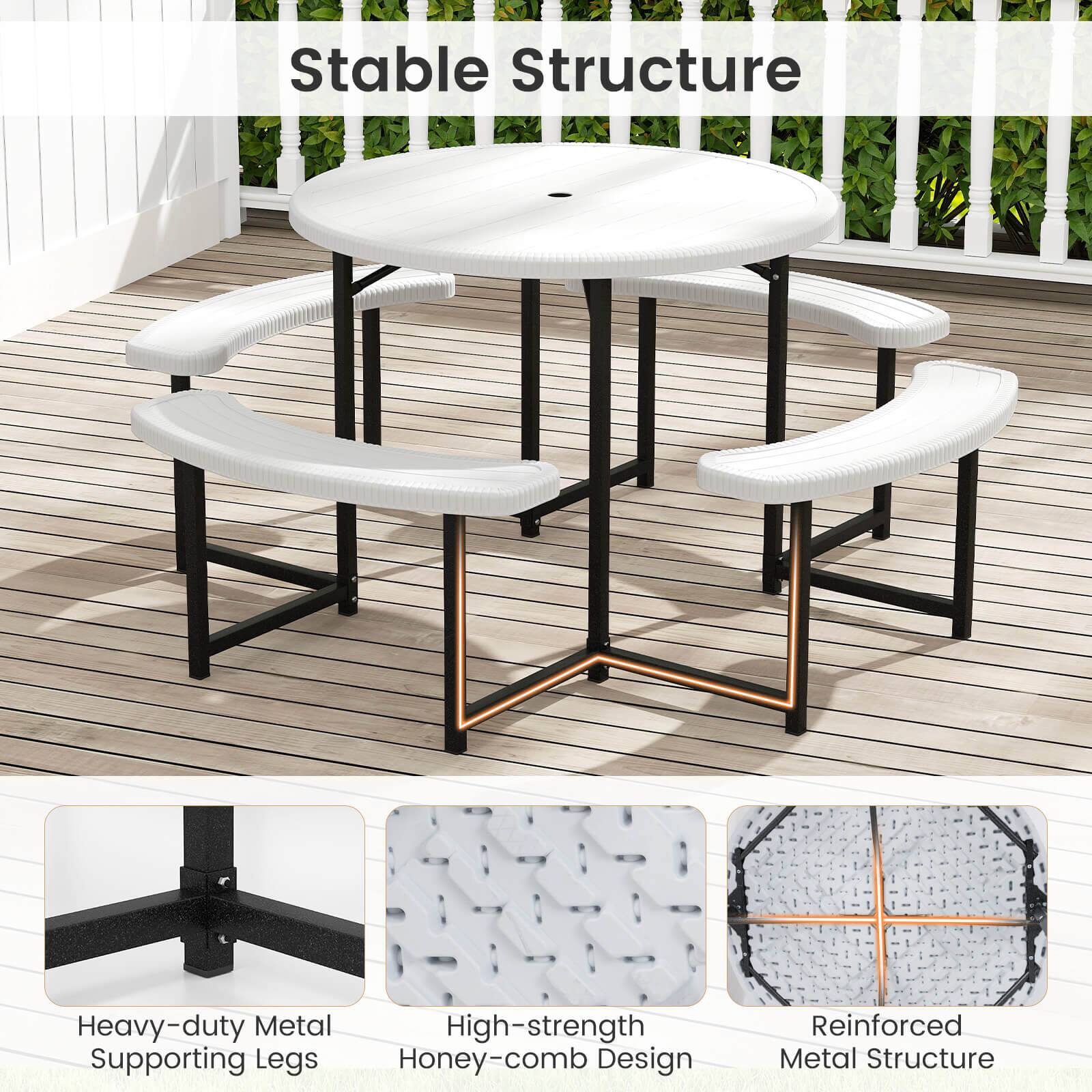 Stable Structure: Heavy-duty Metal High-strength Supporting Legs Honey-comb Design Reinforced Metal Structure