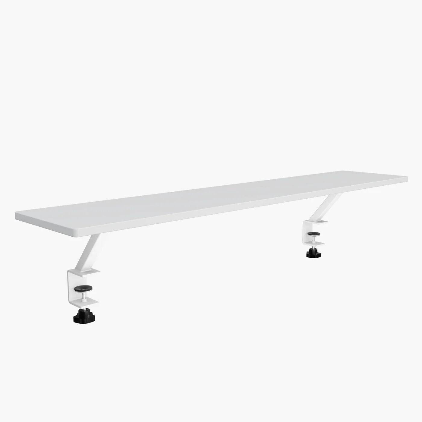 Left. Arozzi - Desk Riser - Large - White.
