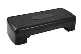 Stamina Products - Stamina Aerobic Step with Portable and Lightweight Construction for Fitness - Black/Gray