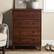 Alt View 11. Walker Edison - Modern 4 Drawer Dresser - Walnut.
