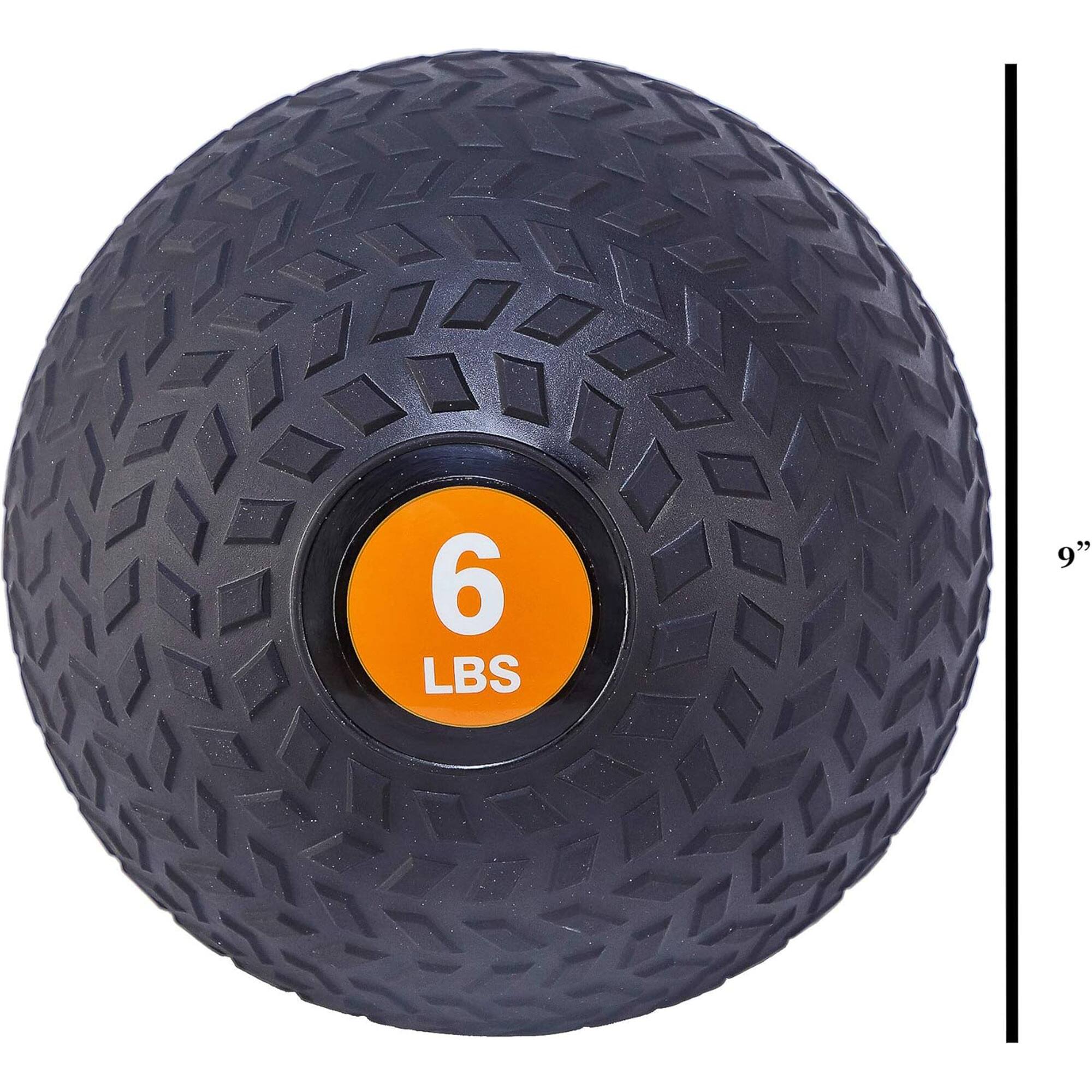 Alt View 10. Fitvids - Fitvids 6 Pound Weighted Medicine Ball for Home Gym Training and Fitness, Orange - Orange.