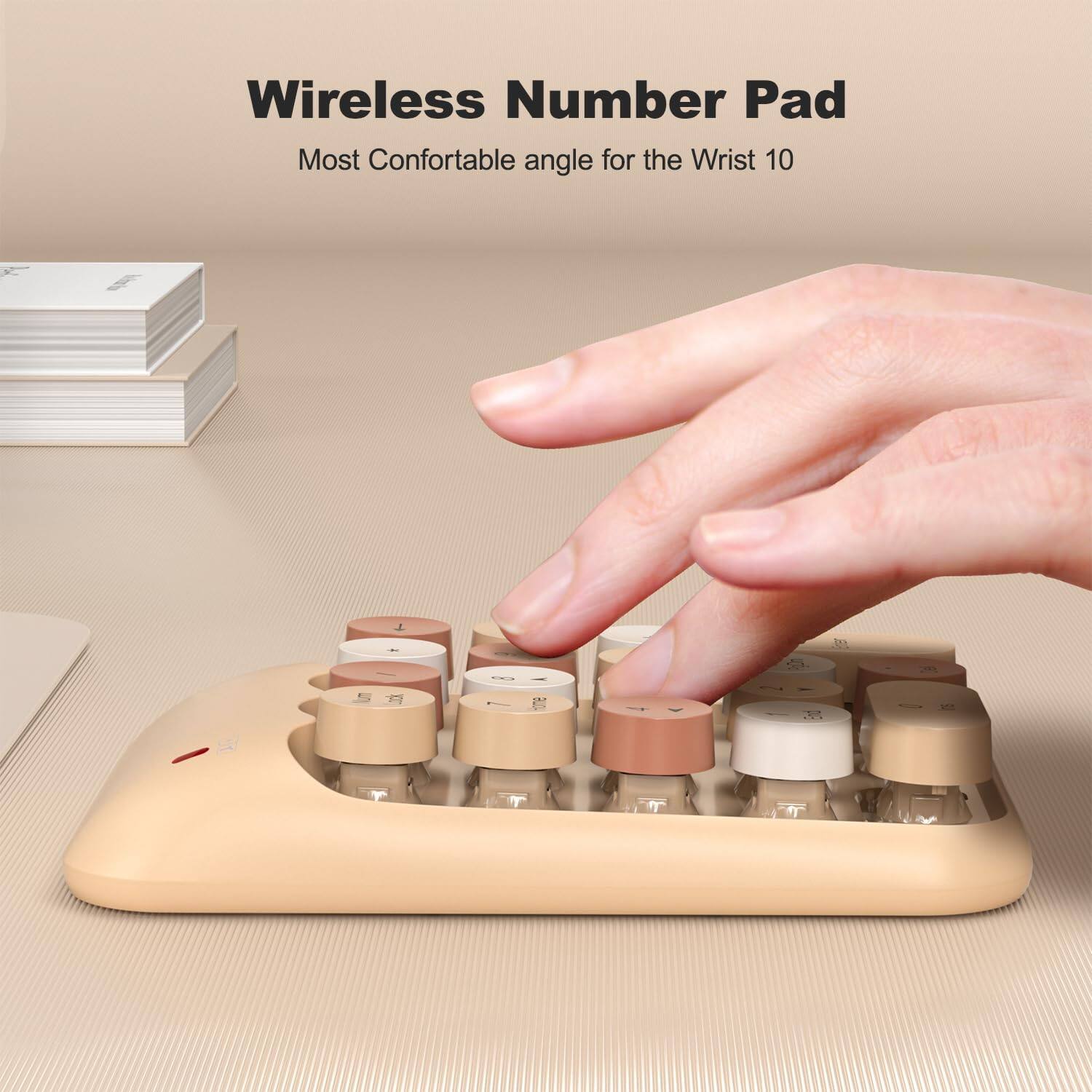 Wireless Number Pad  
Most Comfortable angle for the Wrist 10