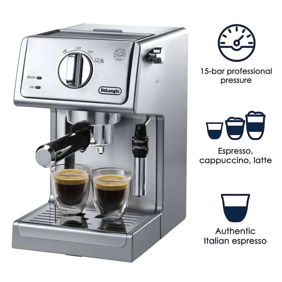De'Longhi 15 Bar Pump Espresso and Cappuccino Machine De'Longhi 15 Bar Pump Espresso and Cappuccino Machine