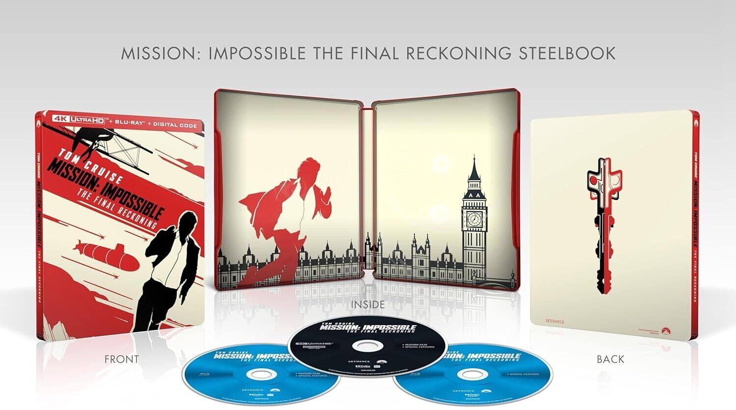 Alt View 1. Mission: Impossible 8: The Final Reckoning (Steelbook)   - 4K Blu-Ray.