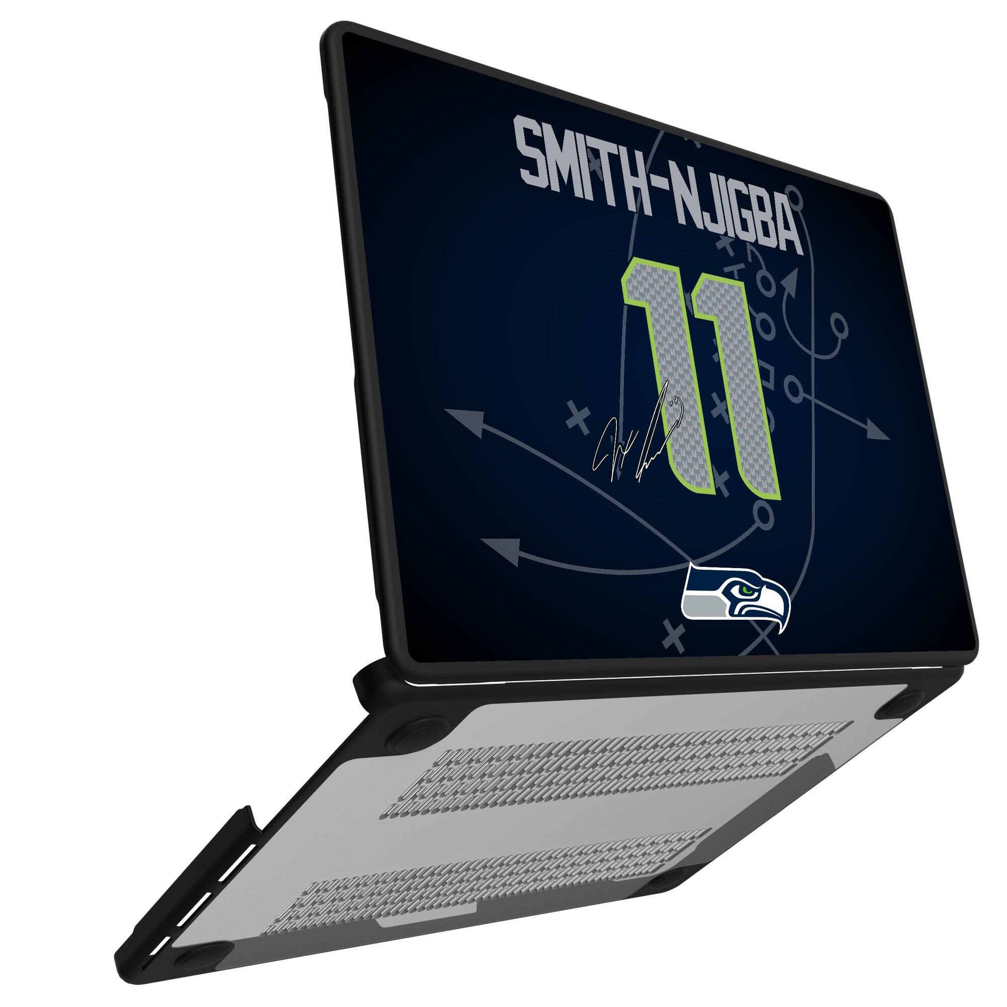 Alt View 1. Keyscaper - Jaxon Smith-Njigba Seattle Seahawks MacBook Case - Pro 16 in - Multicolor.
