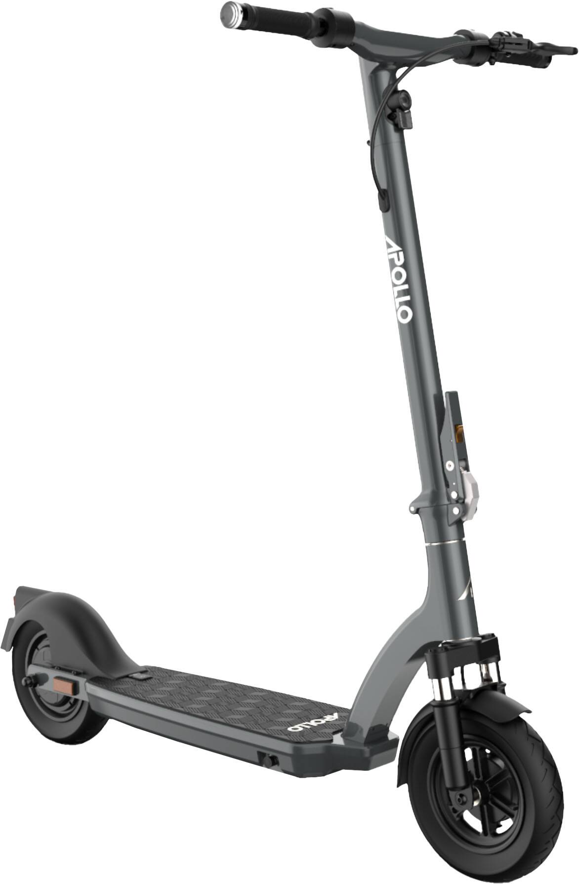 Apollo - Air 2024 Premium Electric Scooter w/43 mi Max Range & 21 mph Max Speed - Space Gray