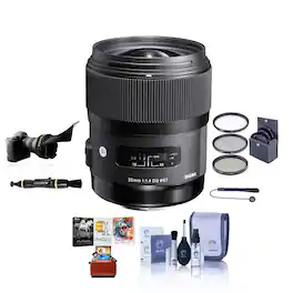 Bundle - Sigma - 35mm f/1.4 DG HSM ART Lens for Nikon F with Mac Software Acc Kit