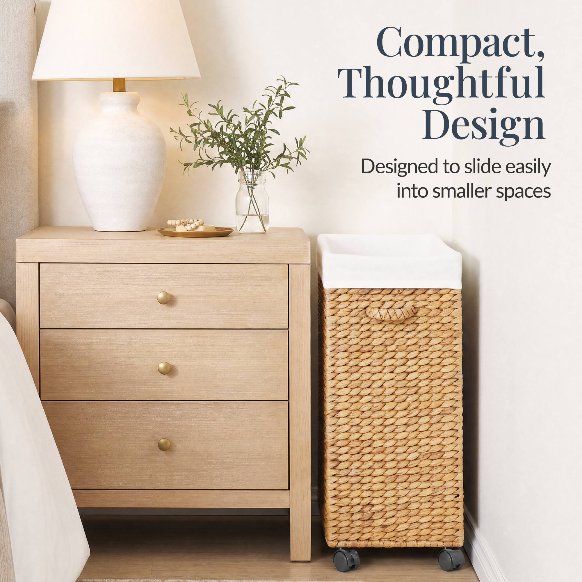 Compact, Thoughtful Design  
Designed to slide easily into smaller spaces