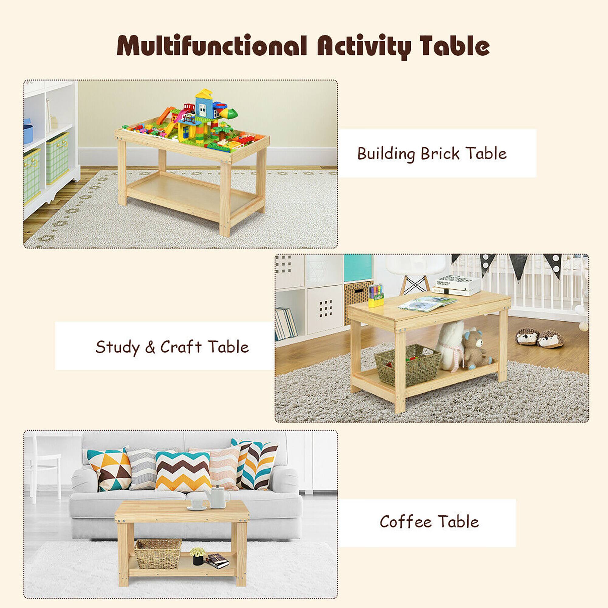Multifunctional Activity Table

- Building Brick Table
- Study & Craft Table
- Coffee Table