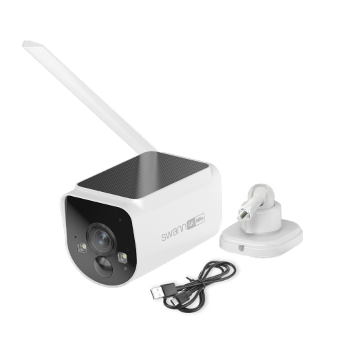 Alt View 2. Swann - MaxRanger4K v2 Solar Wireless Security Camera - 1 Pack Color Box - Black.