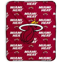 Pegasus - Miami Heat 50" x 60" Repeat Wordmark Fleece Blanket - Multicolor