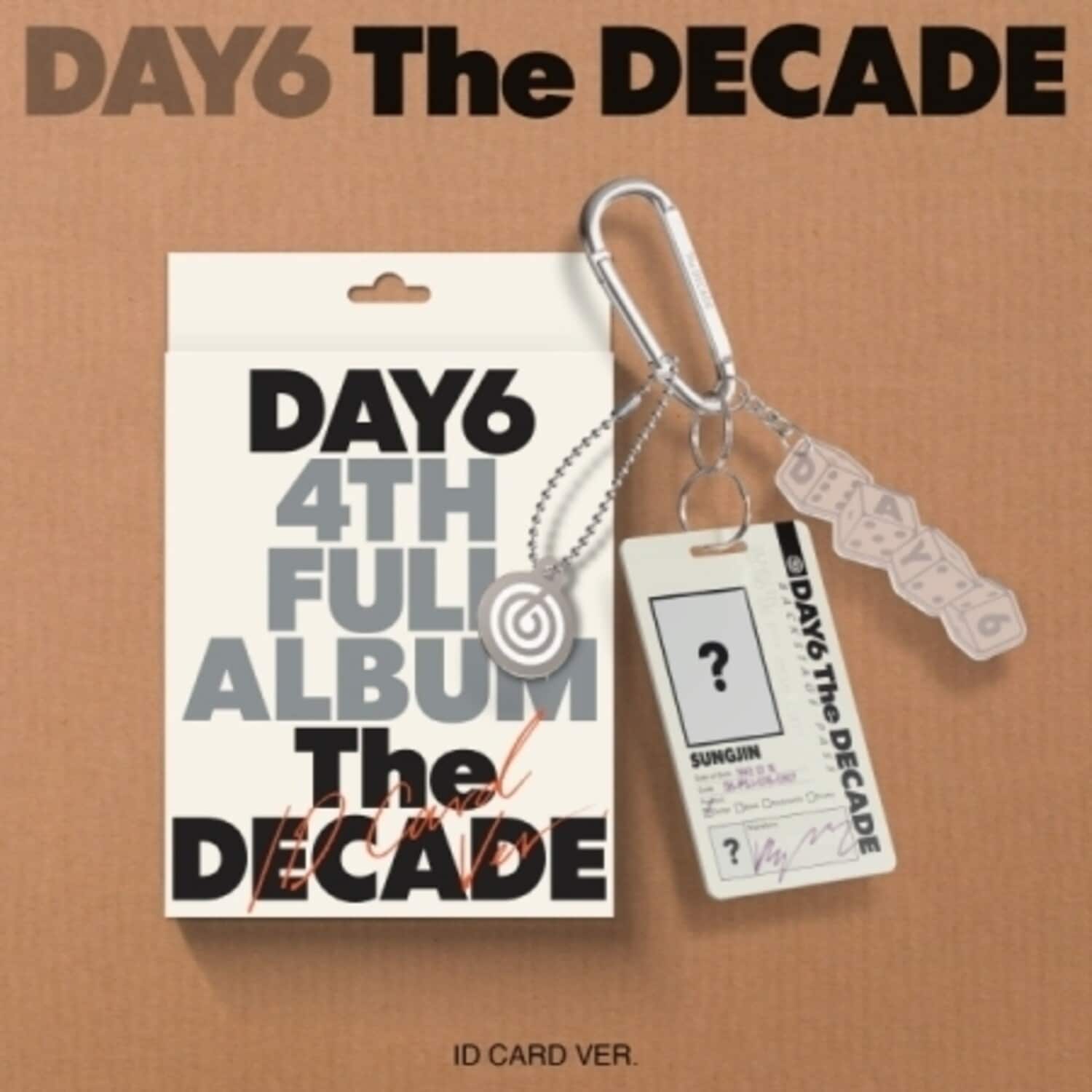 Day6 - The Decade - ID Card Version - incl. Carabiner, Logo Keyring, Dice Keyring, Lyrics Photobook, - COMPACT DISCS [CD]