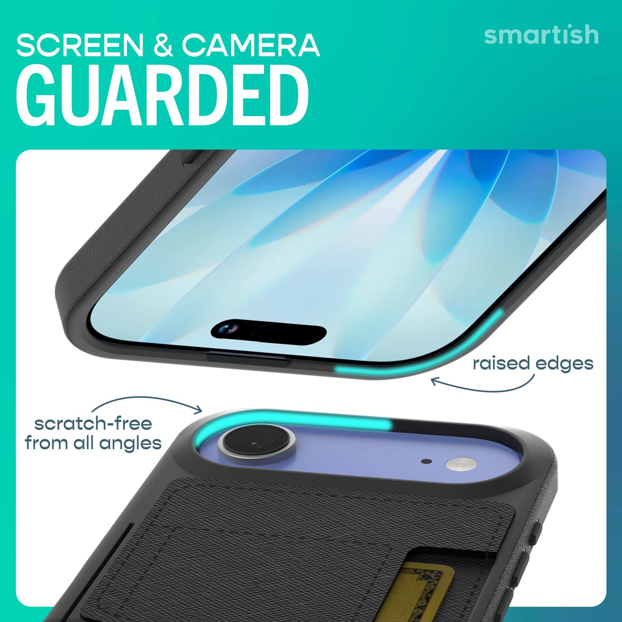 SCREEN & CAMERA GUARDED

smartish

raised edges

scratch-free from all angles
