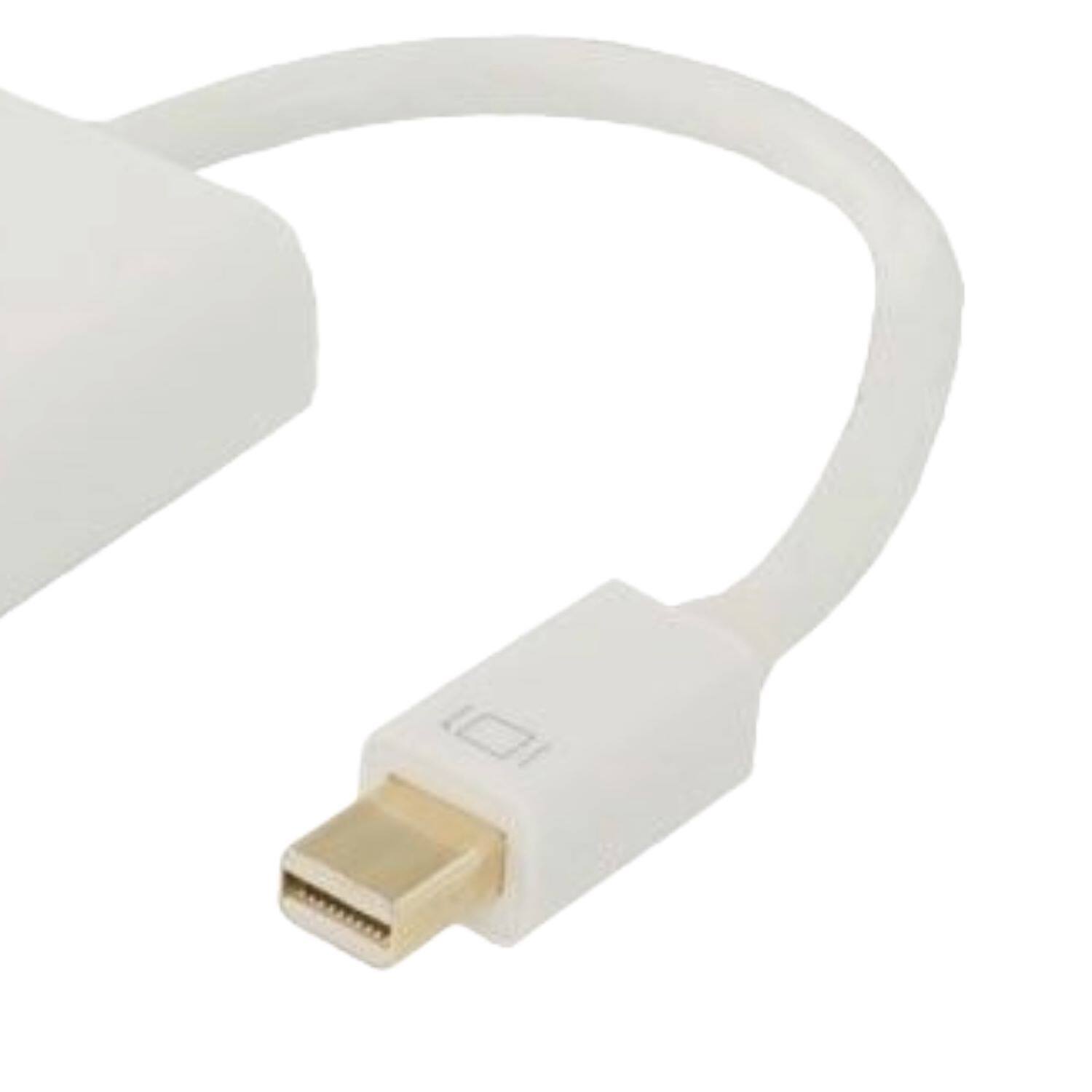 Angle. Sanoxy - Mini DisplayPort Male to DVI Female Adapter, 1080p HD Video Converter for Laptops - White.