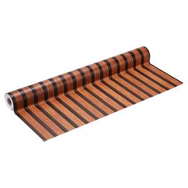 Unique Bargains - Wood Panel Wallpaper 23.6x394" PVC 3D Faux Wood Grain Self-Adhesive Peel & Stick for Furniture, Kitchen, Living Room - Brown Black