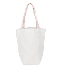 Unique Bargains - Canvas Tote Bag, 3.5"x3.5" Small Grocery Bag with Handles, Cute Handbag for Birthday Gifts DIY Craft - White