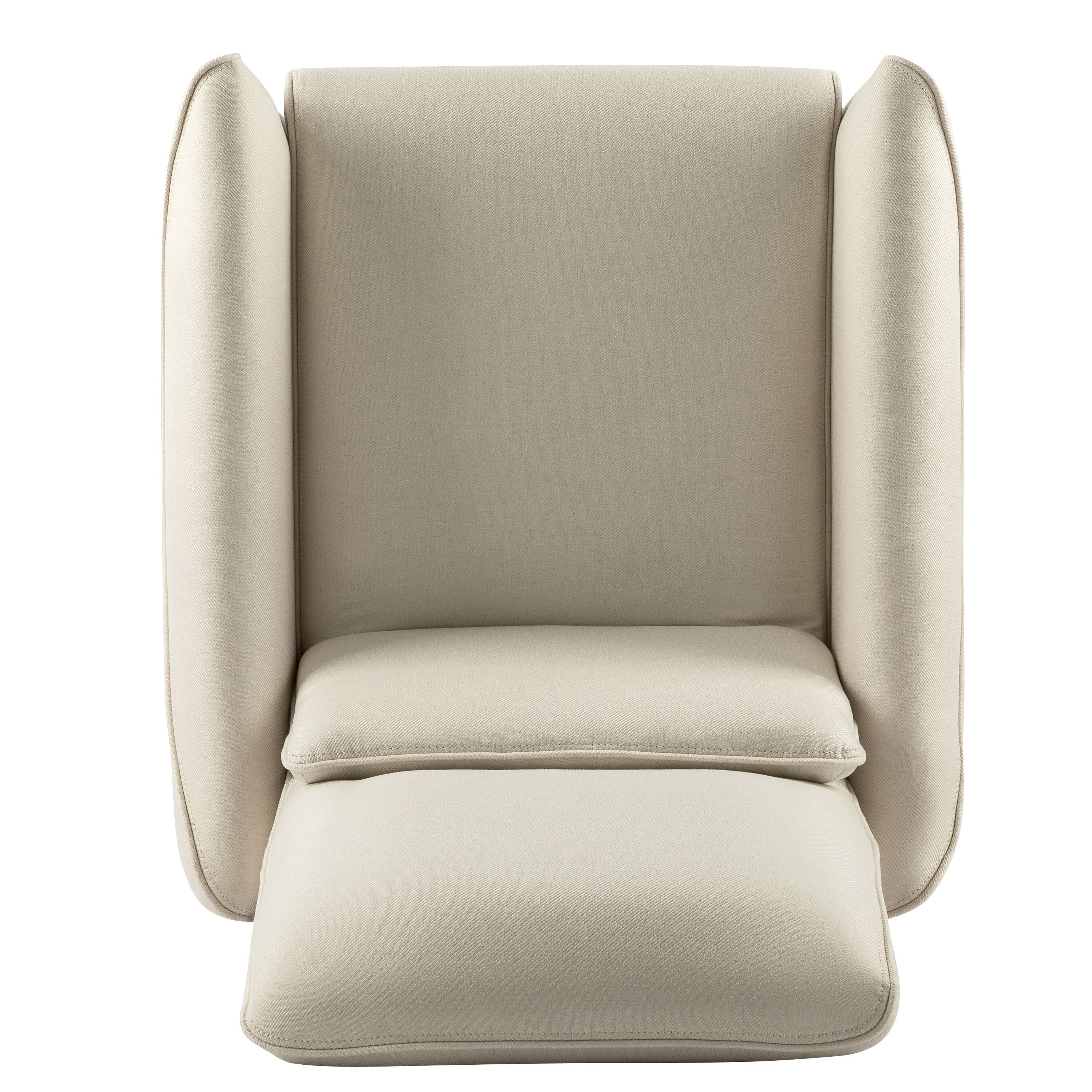 Alt View 5. TinyHomie - Push recliner chair - white.
