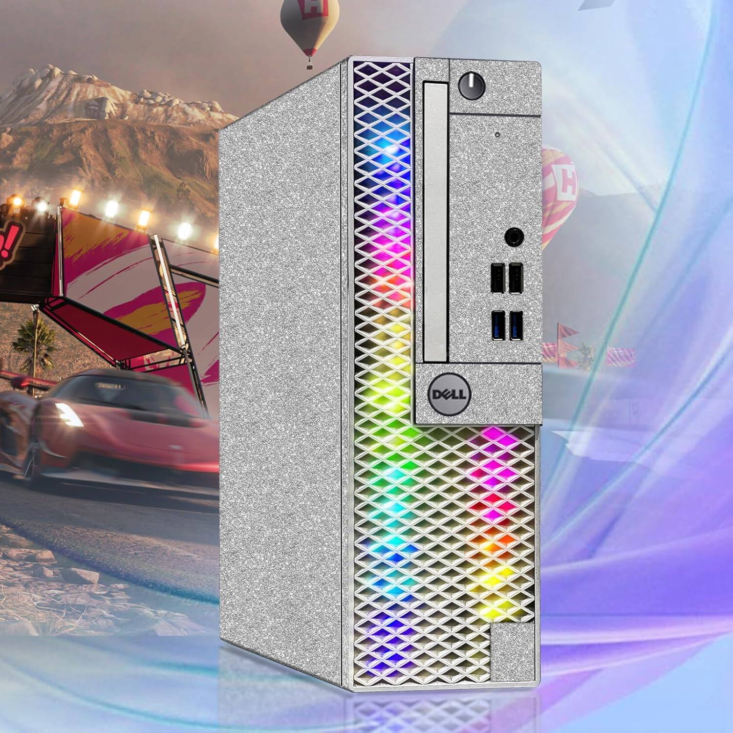 Left. Dell - Dell OPTIPLEX RGB Gaming Desktop PC, I5-6500 3.6GHz, Radeon RX 550 4G, 16GB DDR4, 1TB SSD, Keyboard&Mouse, WiFi, Win11P - Black.