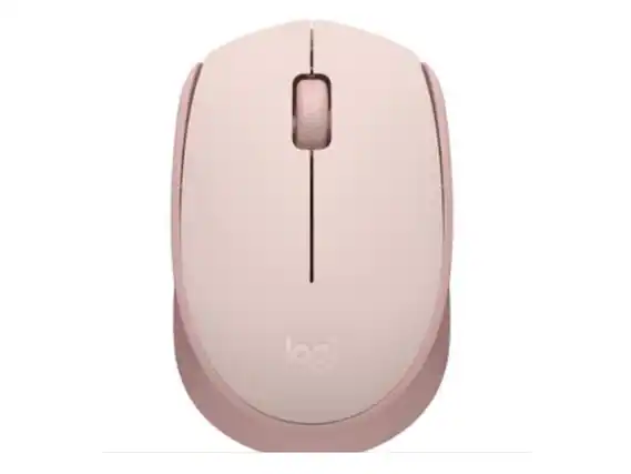 Front. Logitech - Logitech M170 Wireless Mouse - 2.4 GHz, Optical, 12-Month Battery, Ambidextrous - Rose - Rose.