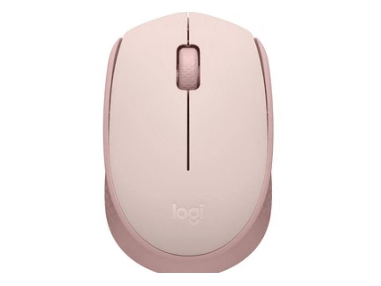 Front. Logitech - Logitech M170 Wireless Mouse - 2.4 GHz, Optical, 12-Month Battery, Ambidextrous - Rose - Rose.