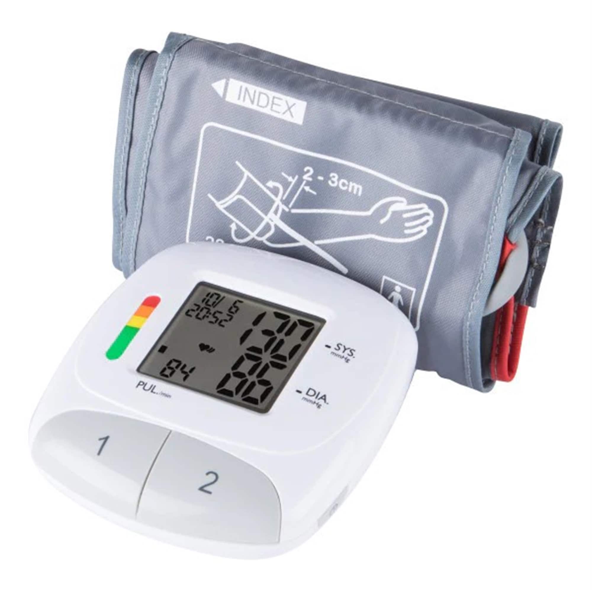 Vivitar - Blood Pressure Monitor - Automatic Digital Upper Arm Blood Pressure, Heart Rate PB Machine - White