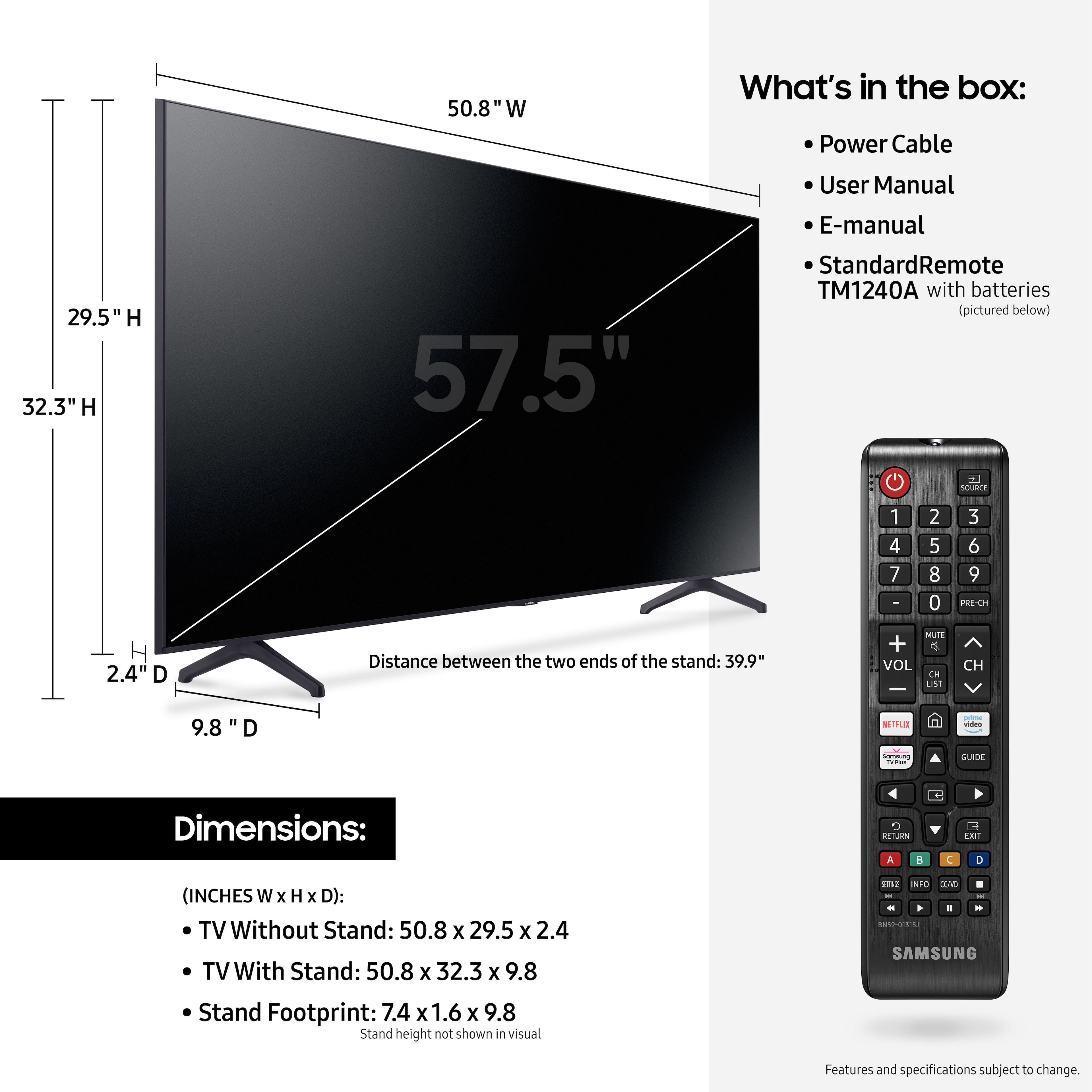 Alt View 16. Samsung - 58" Class TU690T Crystal UHD 4K Smart Tizen TV - Titan Gray.
