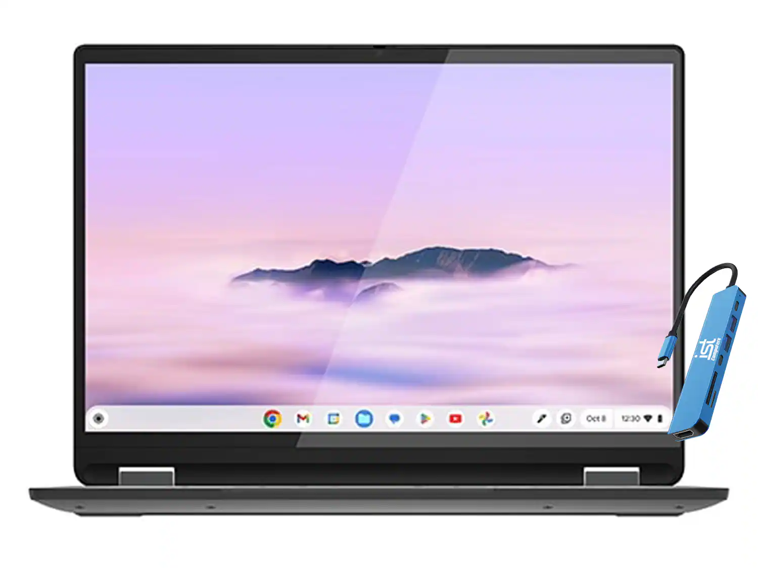 Lenovo - IdeaPad Flex 5i Chromebook plus 14" FHD+ 2-in-1 Touchscreen - Intel Core i3 - 8GB RAM - 256GB SSD - Backlit - Chrome OS - Gray