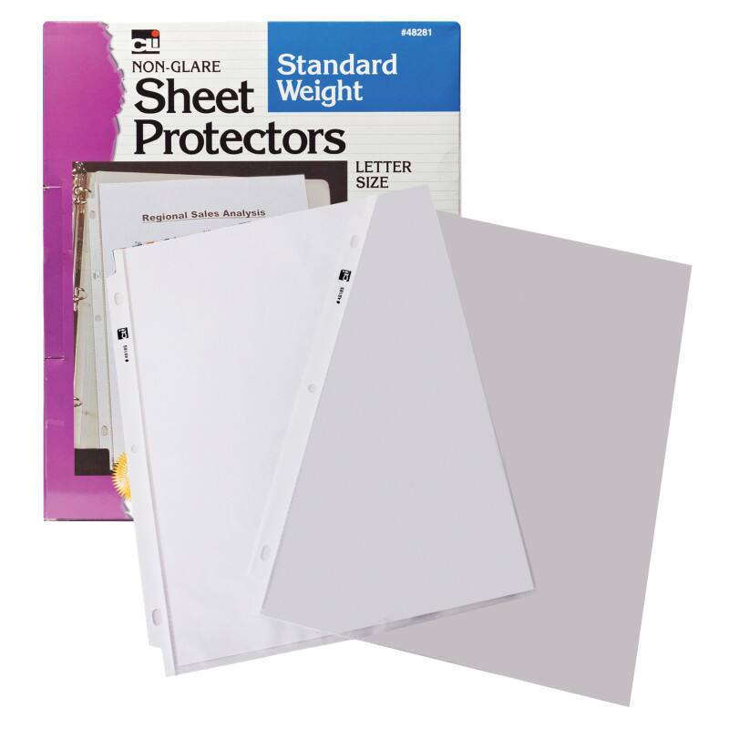 #48281 CL NON-GLARE Standard Sheet Weight Protectors LETTER SIZE Regional Sales Analysis MN