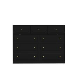 Famapy - Transformable Multi - Drawer Dresser: Vanity & Storage All - in - One - Black