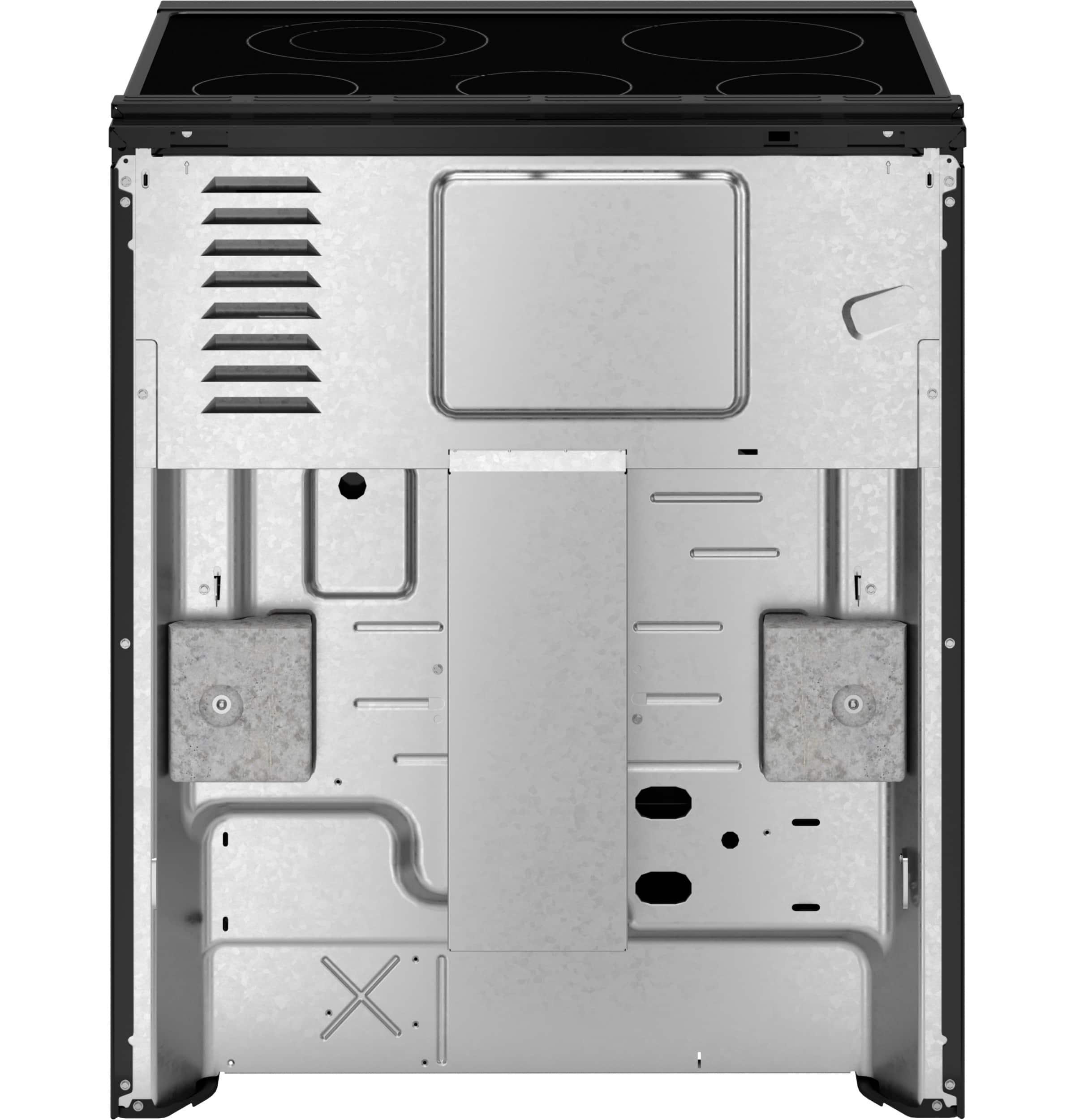 Alt View 19. GE - 5.3 Cu. Ft. Slide-In Electric Range with Self-Clean and Steam Cleaning Option and Crisp Mode - Black.