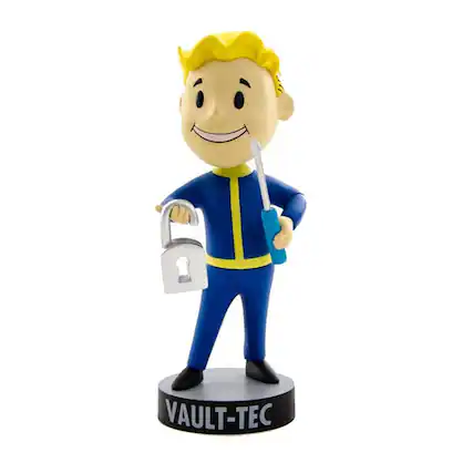 Front. Fallout - Gaming Heads Fallout 4 Vault Boy 111 Series 1 Lock Pick Bobble Head.