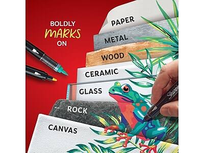 BOLDLY MARKS ON  
PAPER  
METAL  
WOOD  
CERAMIC  
GLASS  
ROCK  
CANVAS