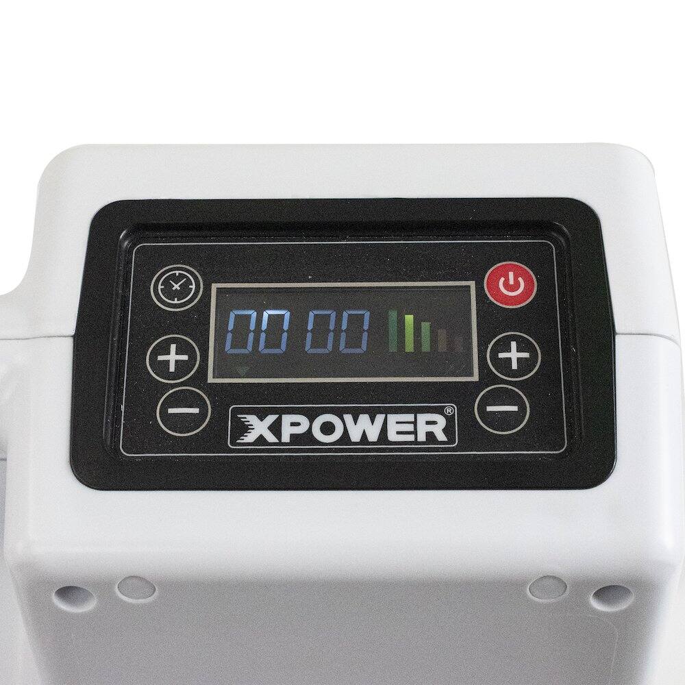 Alt View 1. XPOWER - 3 Stage Filtration HEPA Purifier System with PM2.5 Air Quality Sensor - White.