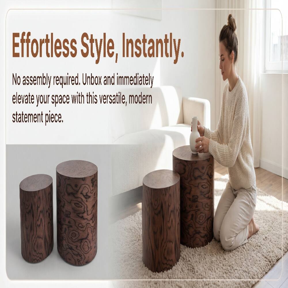 Effortless Style, Instantly.  
No assembly required. Unbox and immediately elevate your space with this versatile, modern statement piece.