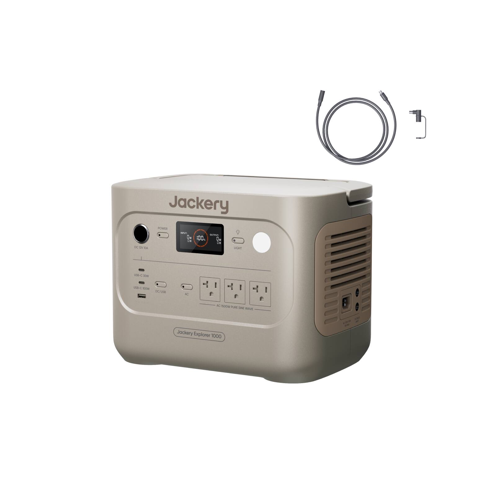 Jackery POWER NP. R AFAN no - THE 18 at to a OI UGHT  
258-0 TOW  
USA-C YOOW  
X usa  
AC  
f  
f  
ACI 5004 PURA  
Jackery Explorer 1000  
CO-F