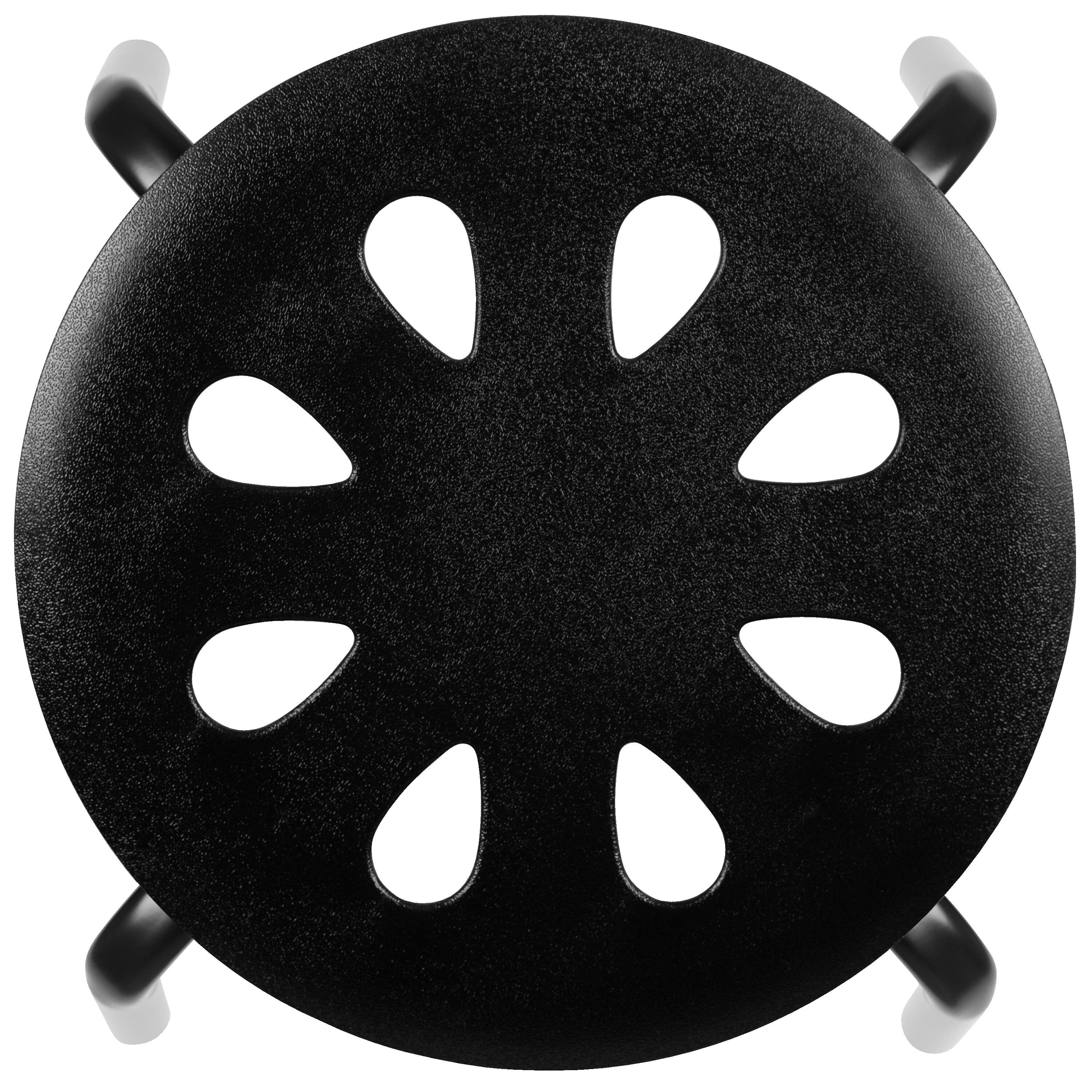 Alt View 5. Emma + Oliver - Plastic Nesting Stack Stools - School/Office/Home, 17.5"Height (5 Pack) - Black.